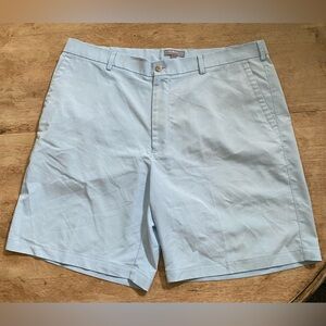 Peter Millar Wicking Men’s Sz 38 Lt Blue‎ Pinstripe Salem Performance Shorts
